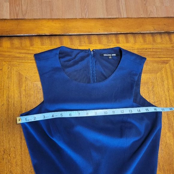 Gianni Bini Blue Fit & Flare Dress - Picture 10 of 12